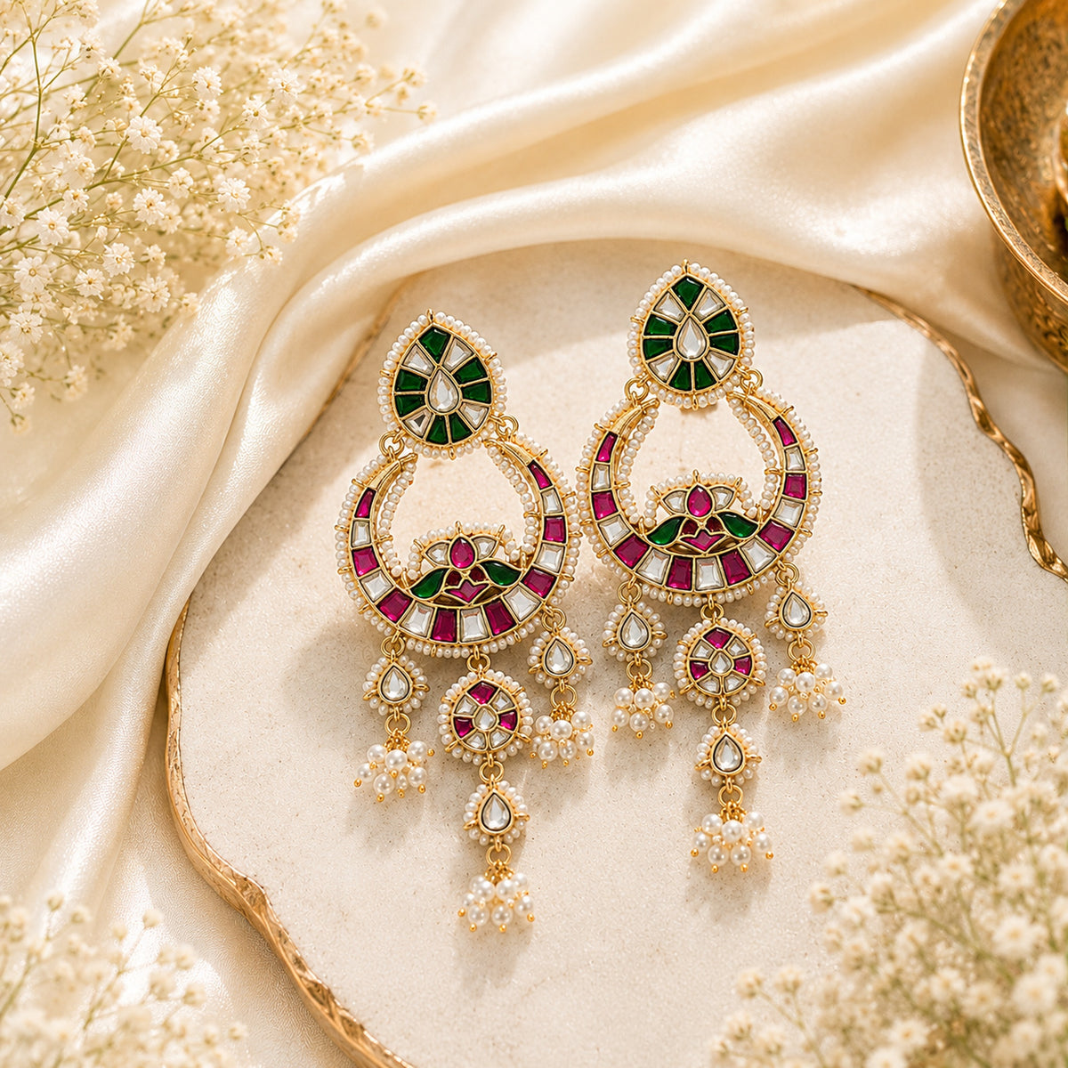 Rani Peacock Chandbalis