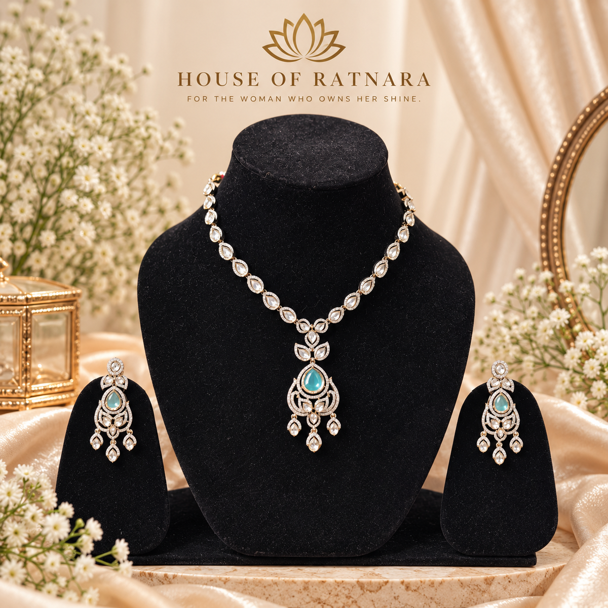 Aqua Noor Necklace Set