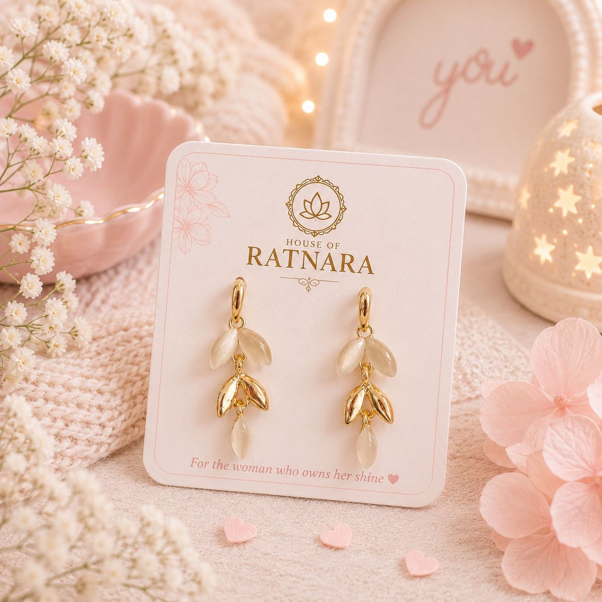 Ivory Bloom Earrings