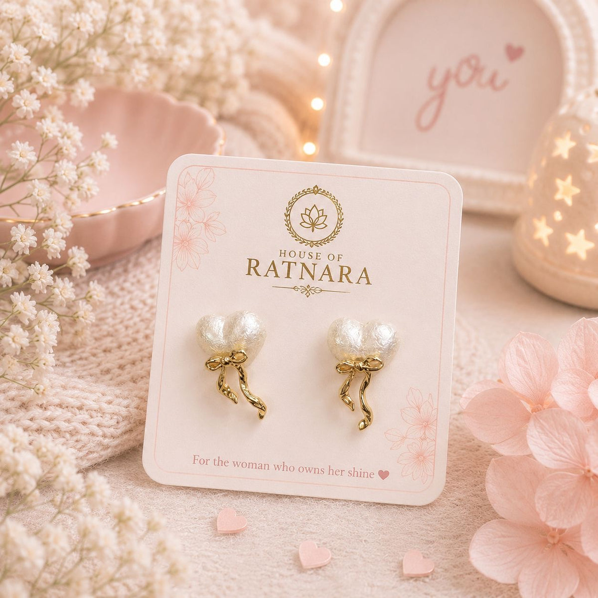 Sweetheart Pearl Studs