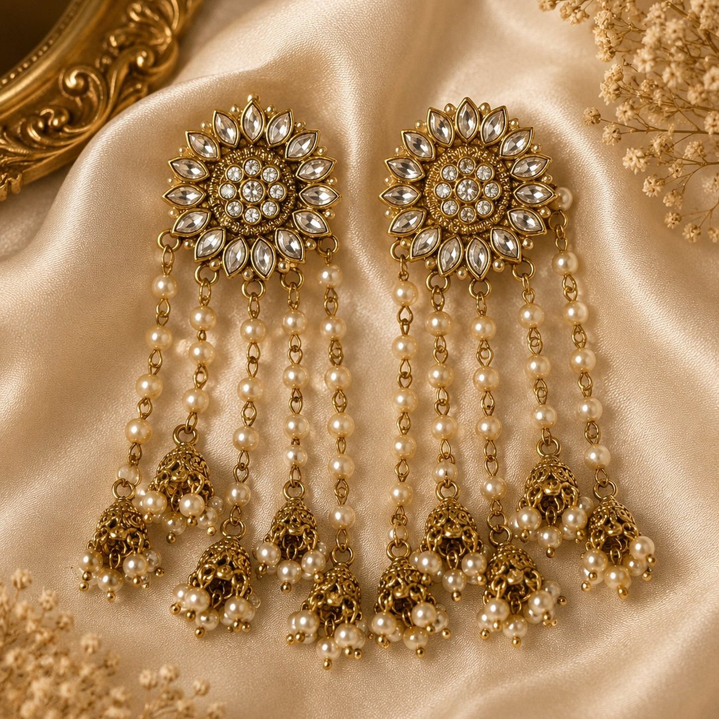 Panchhi Pearl Drop Earrings