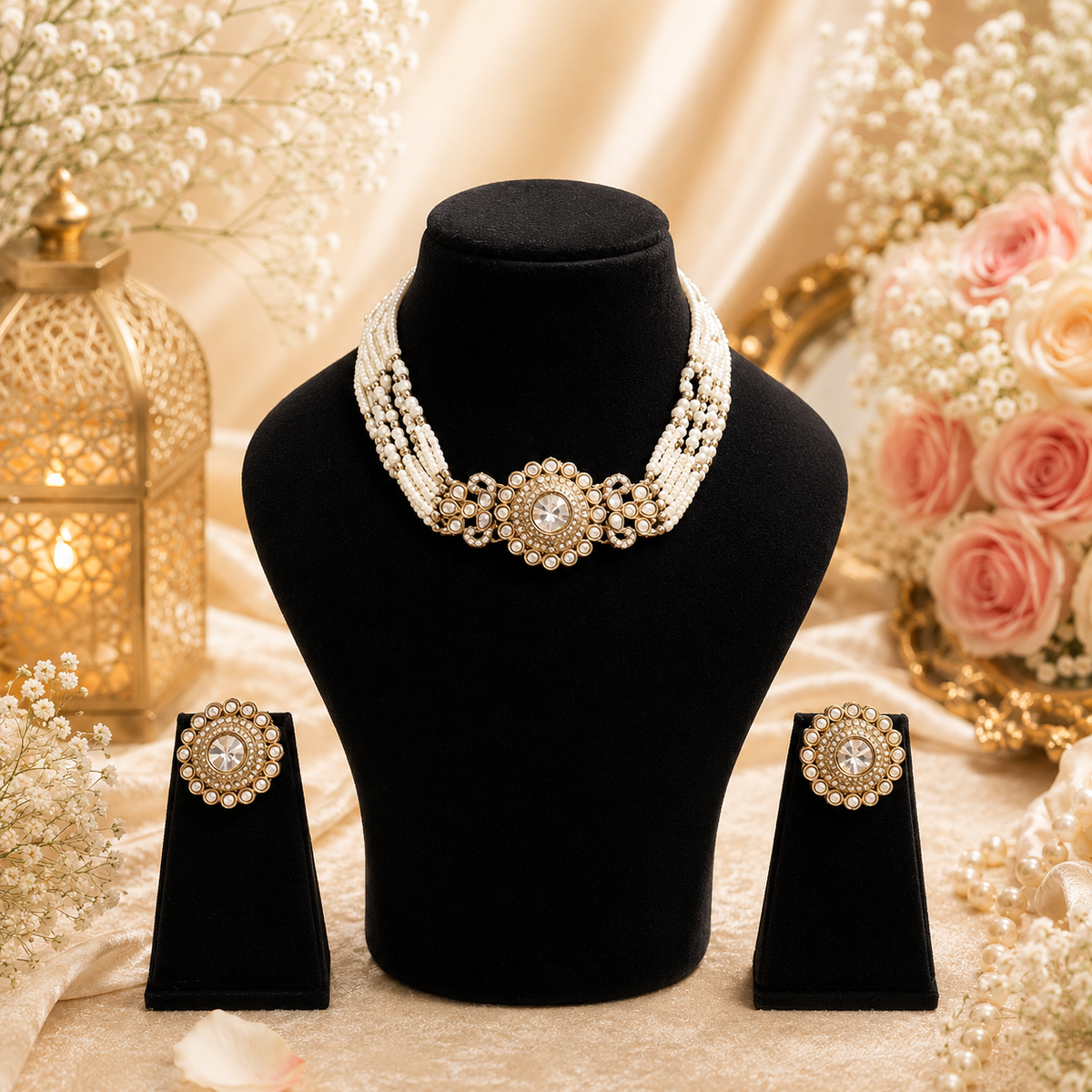 Pearl Radiance Choker Set