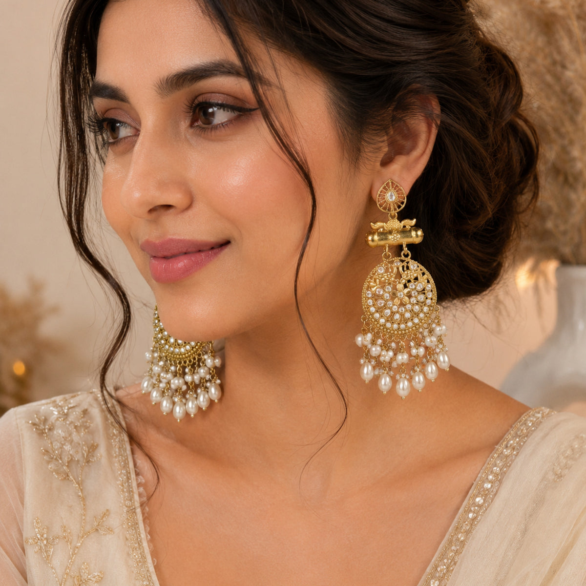 Golden Chandani Dangler