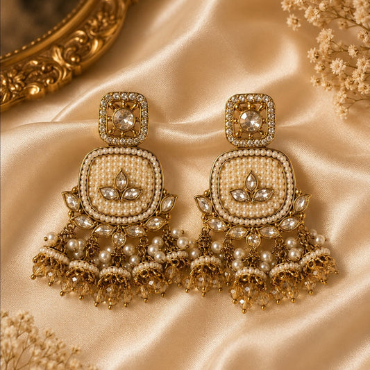 Sona Moti Earrings